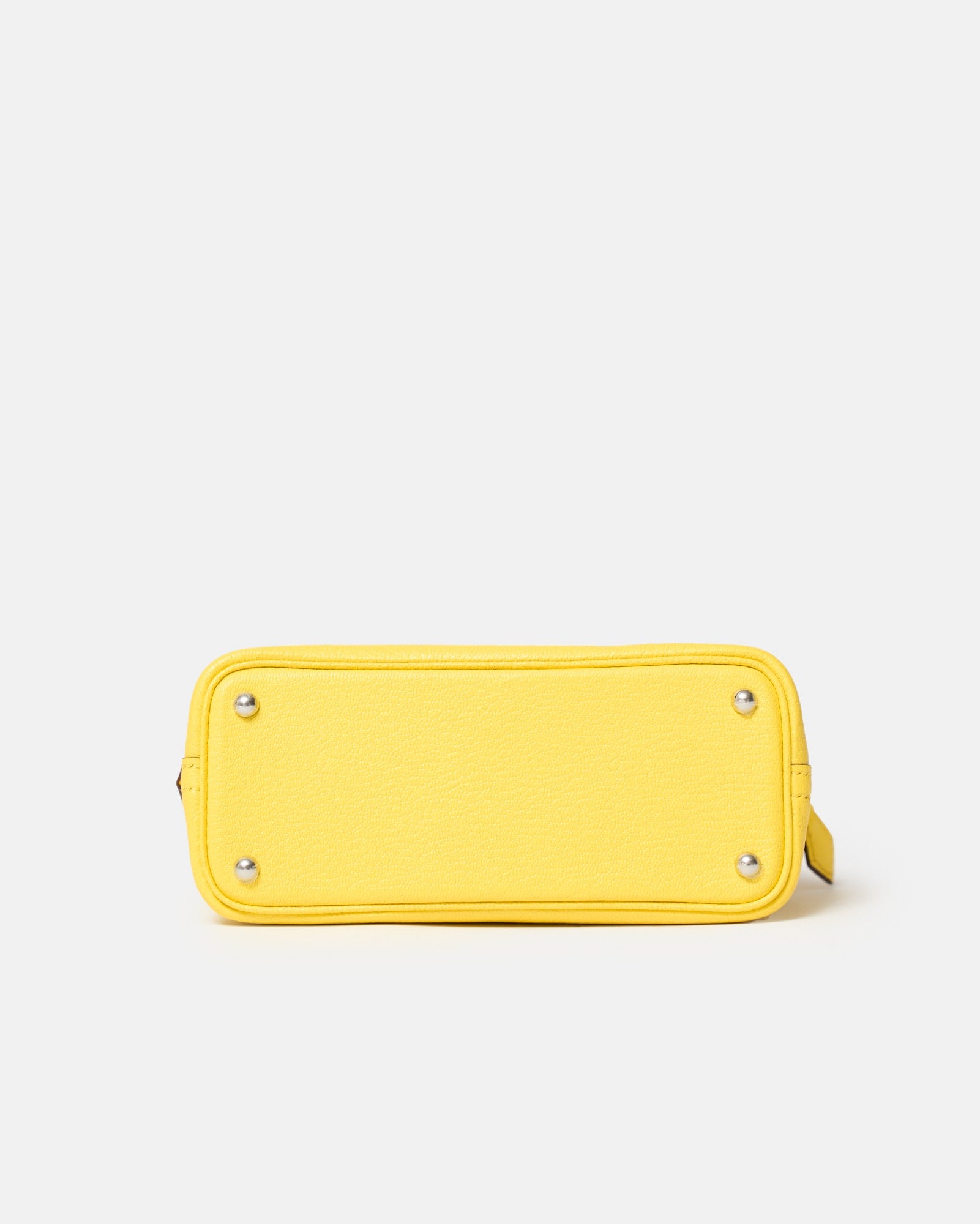 Hermès Mini Bolide 1923 Jaune Citron Chervre Mysore PHW