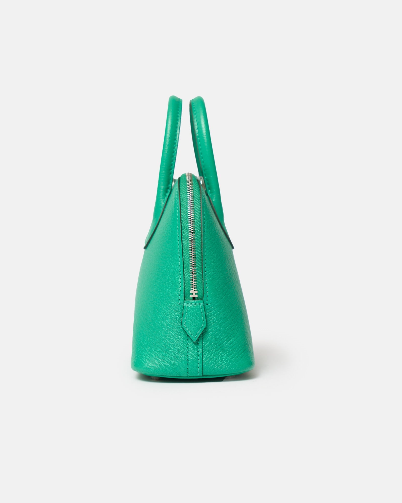 Hermès Mini Bolide 1923 Vert Vertigo Chevre Mysore PHW