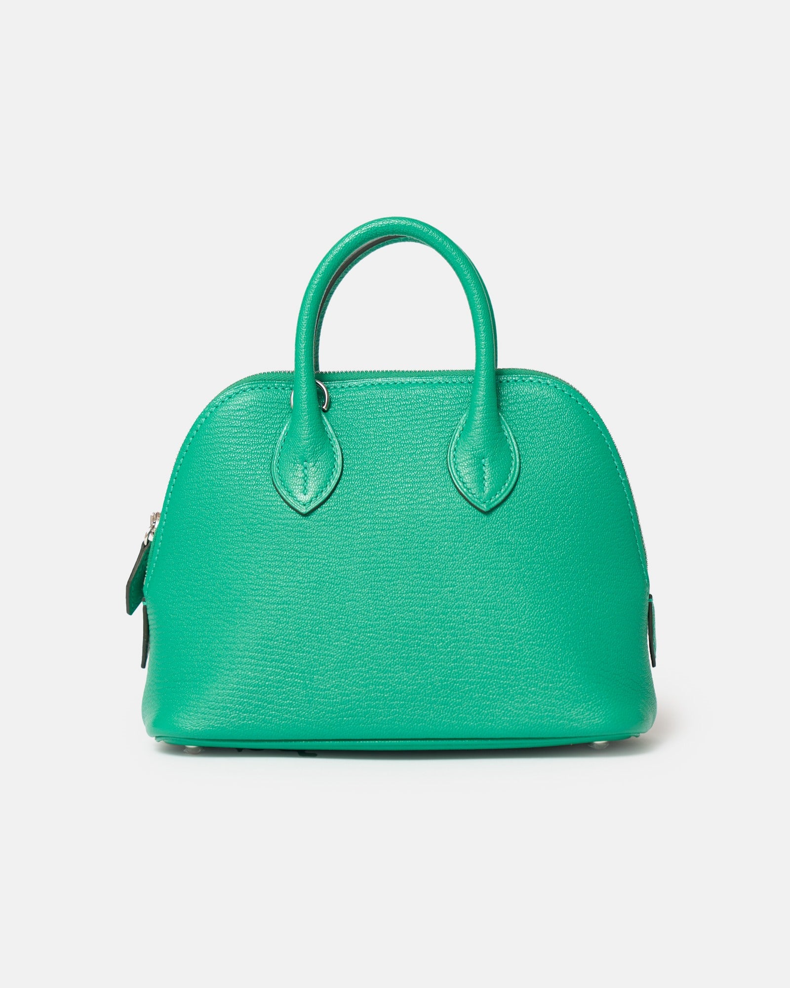 Hermès Mini Bolide 1923 Vert Vertigo Chevre Mysore PHW
