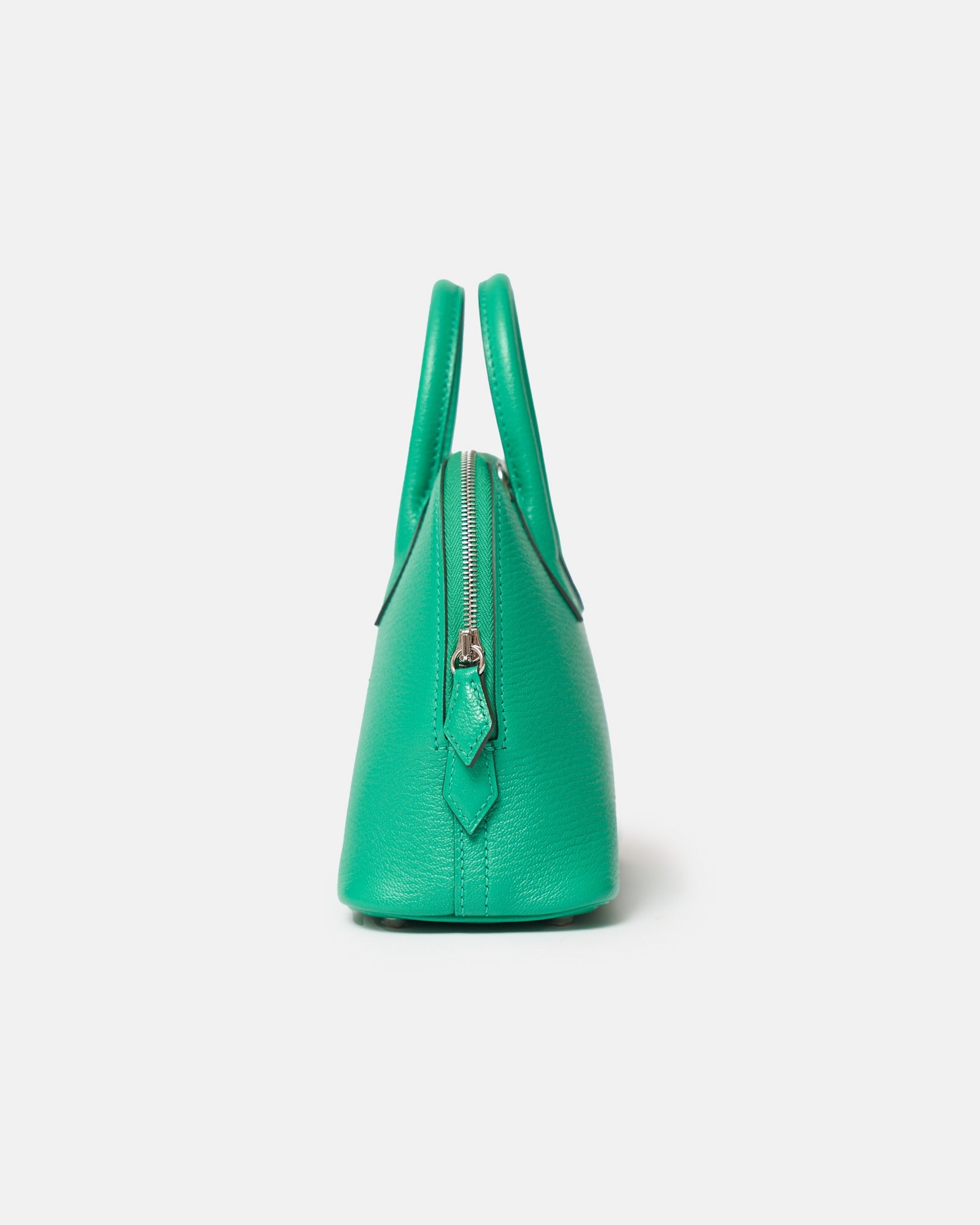 Hermès Mini Bolide 1923 Vert Vertigo Chevre Mysore PHW