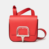 Hermès Mini Della Cavalleria Rouge de Coeur Epsom PHW