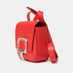 Hermès Mini Della Cavalleria Rouge de Coeur Epsom PHW