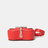 Hermès Mini Della Cavalleria Rouge de Coeur Epsom PHW