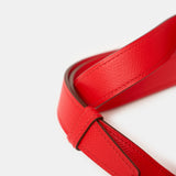 Hermès Mini Della Cavalleria Rouge de Coeur Epsom PHW