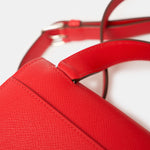 Hermès Mini Della Cavalleria Rouge de Coeur Epsom PHW