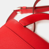 Hermès Mini Della Cavalleria Rouge de Coeur Epsom PHW