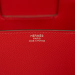 Hermès Mini Della Cavalleria Rouge de Coeur Epsom PHW