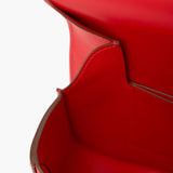 Hermès Mini Della Cavalleria Rouge de Coeur Epsom PHW