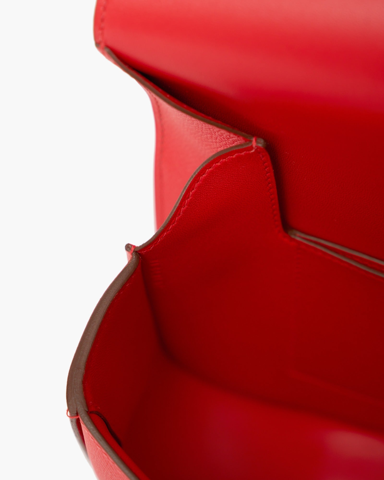 Hermès Mini Della Cavalleria Rouge de Coeur Epsom PHW