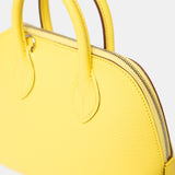 Hermès Mini Bolide 1923 Jaune Citron Chervre Mysore PHW