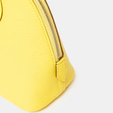 Hermès Mini Bolide 1923 Jaune Citron Chervre Mysore PHW