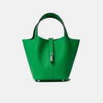 Hermès Picotin 18 Vert Bambou Clemence PHW