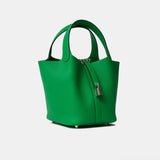 Hermès Picotin 18 Vert Bambou Clemence PHW