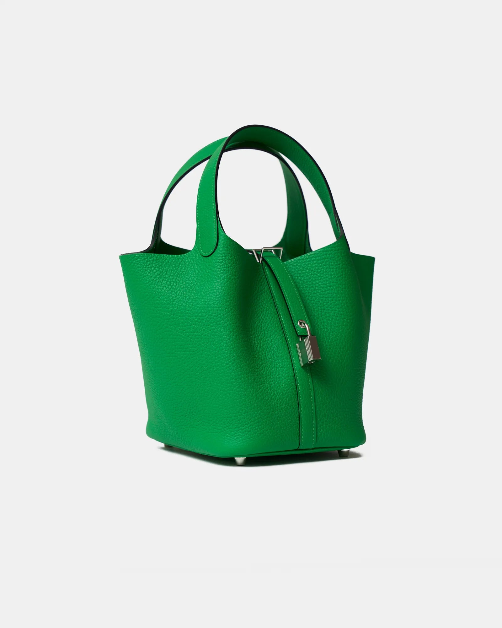 Hermès Picotin 18 Vert Bambou Clemence PHW