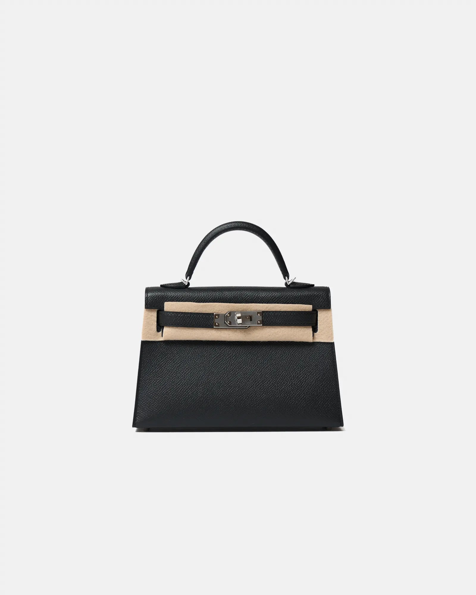 Hermès Mini Kelly 20 Black Epsom PHW