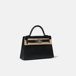 Hermès Mini Kelly 20 Black Epsom PHW