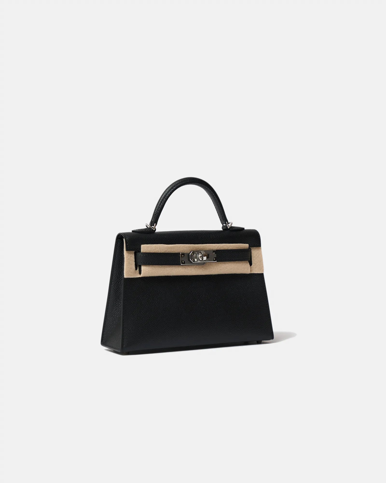 Hermès Mini Kelly 20 Black Epsom PHW