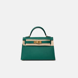 Hermès Mini Kelly 20 Malachite Epsom GHW