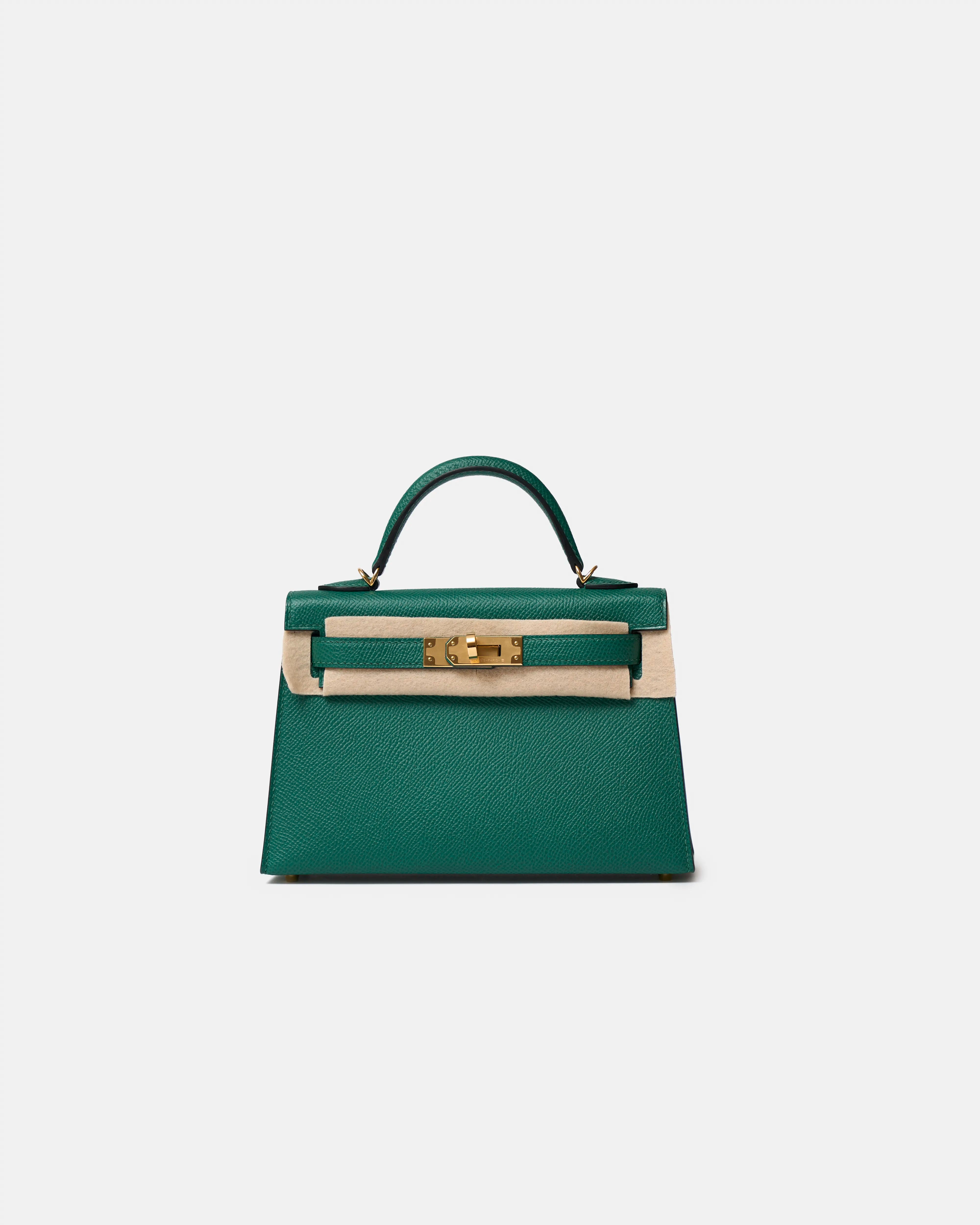 Hermès Mini Kelly 20 Malachite Epsom GHW
