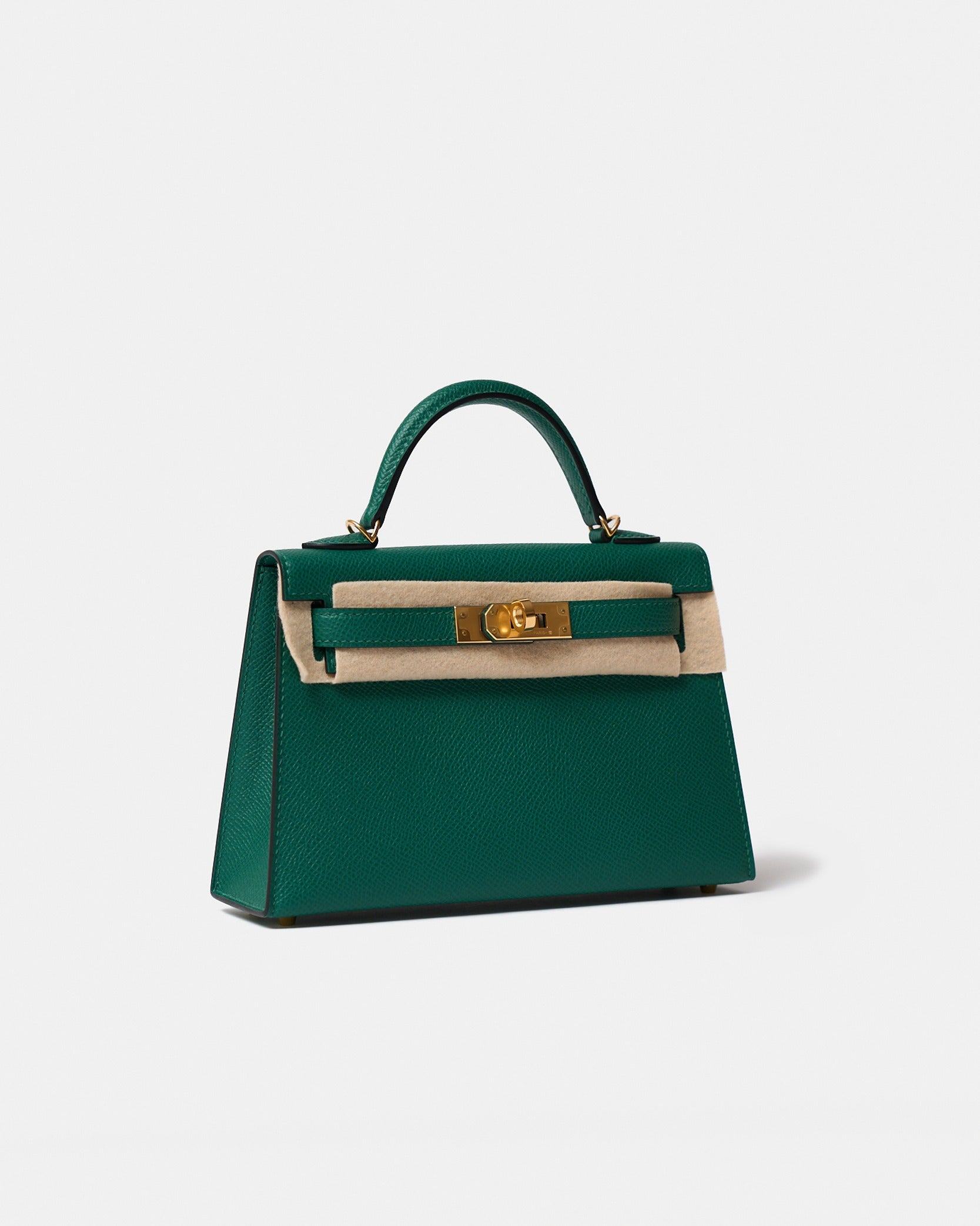 Hermès Mini Kelly 20 Malachite Epsom GHW