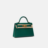Hermès Mini Kelly 20 Malachite Epsom GHW