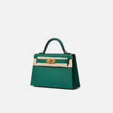 Hermès Mini Kelly 20 Malachite Epsom GHW