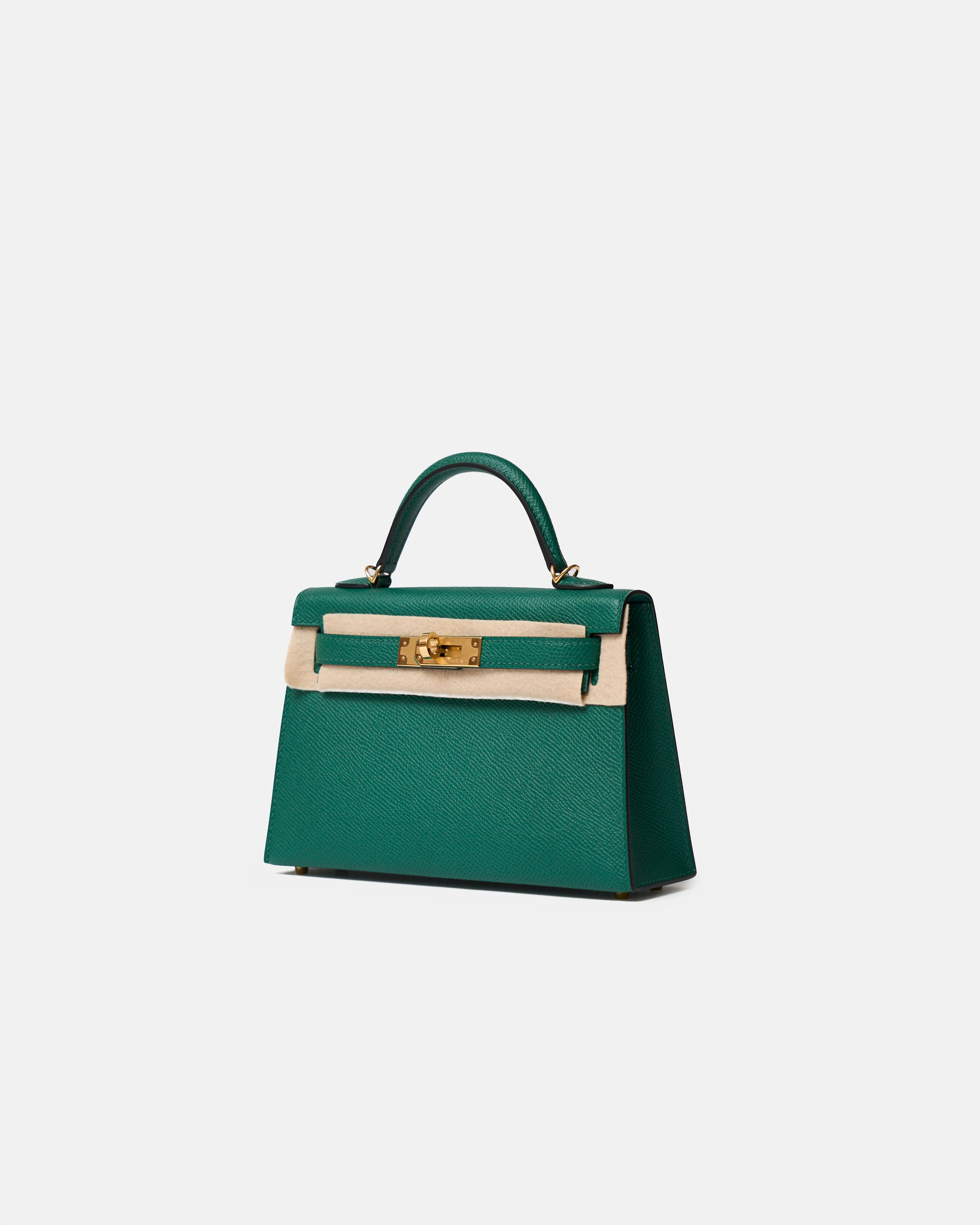 Hermès Mini Kelly 20 Malachite Epsom GHW