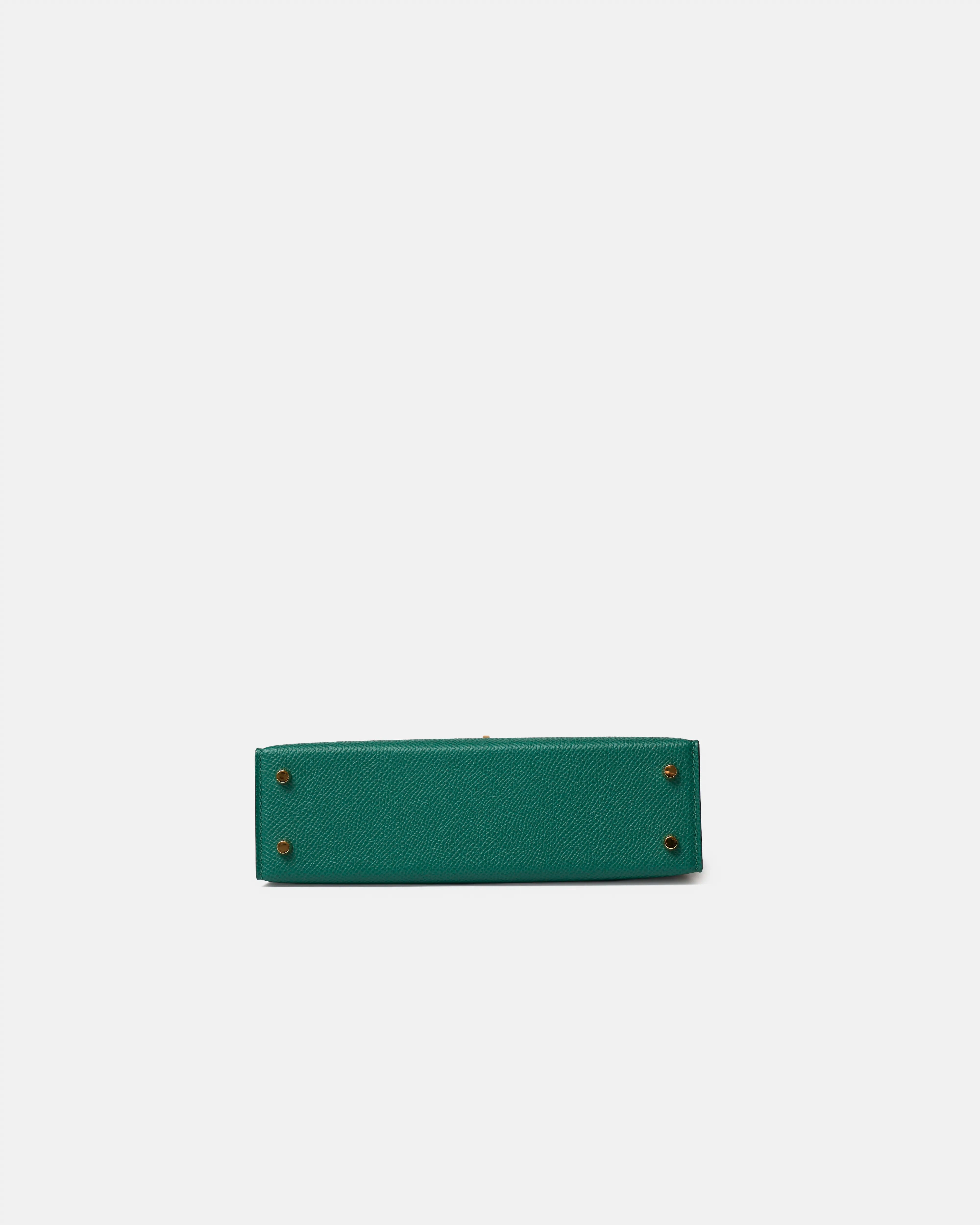Hermès Mini Kelly 20 Malachite Epsom GHW