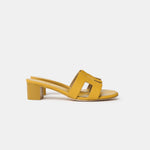 Hermès Oasis Jaune Citron Epsom Sandals