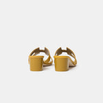 Hermès Oasis Jaune Citron Epsom Sandals