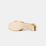 Hermès Oasis Jaune Citron Epsom Sandals
