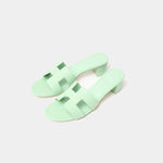 Hermès Oasis Vert Pomme Epsom Sandals