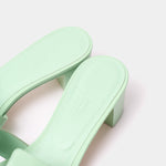 Hermès Oasis Vert Pomme Epsom Sandals