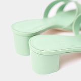 Hermès Oasis Vert Pomme Epsom Sandals
