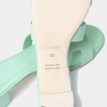 Hermès Oasis Vert Pomme Epsom Sandals