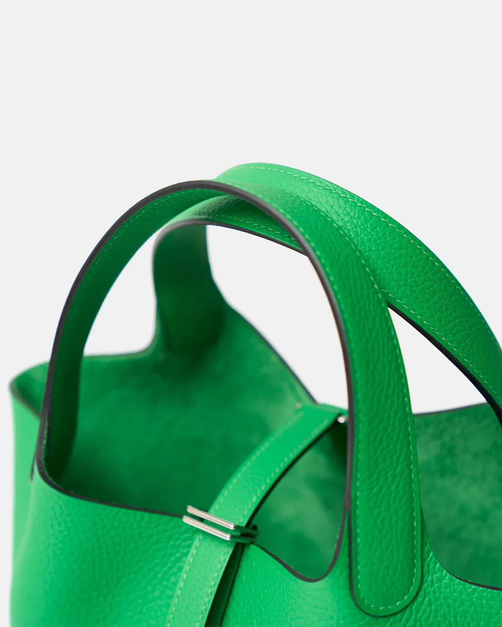 Hermès Picotin 18 Vert Bambou Clemence PHW