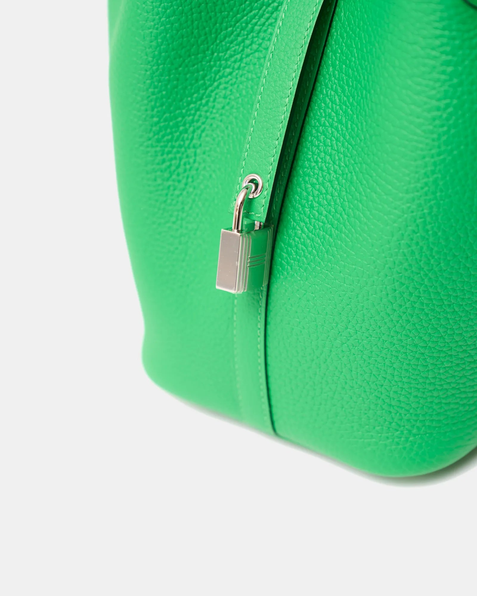 Hermès Picotin 18 Vert Bambou Clemence PHW