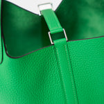 Hermès Picotin 18 Vert Bambou Clemence PHW