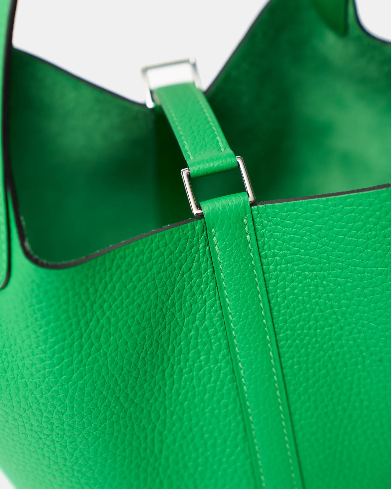 Hermès Picotin 18 Vert Bambou Clemence PHW