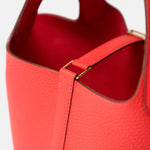 Hermès Picotin 18 Rouge de Coeur Clemence Ghw