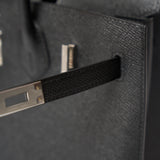 Hermès Birkin Sellier 25 Black Epsom PHW