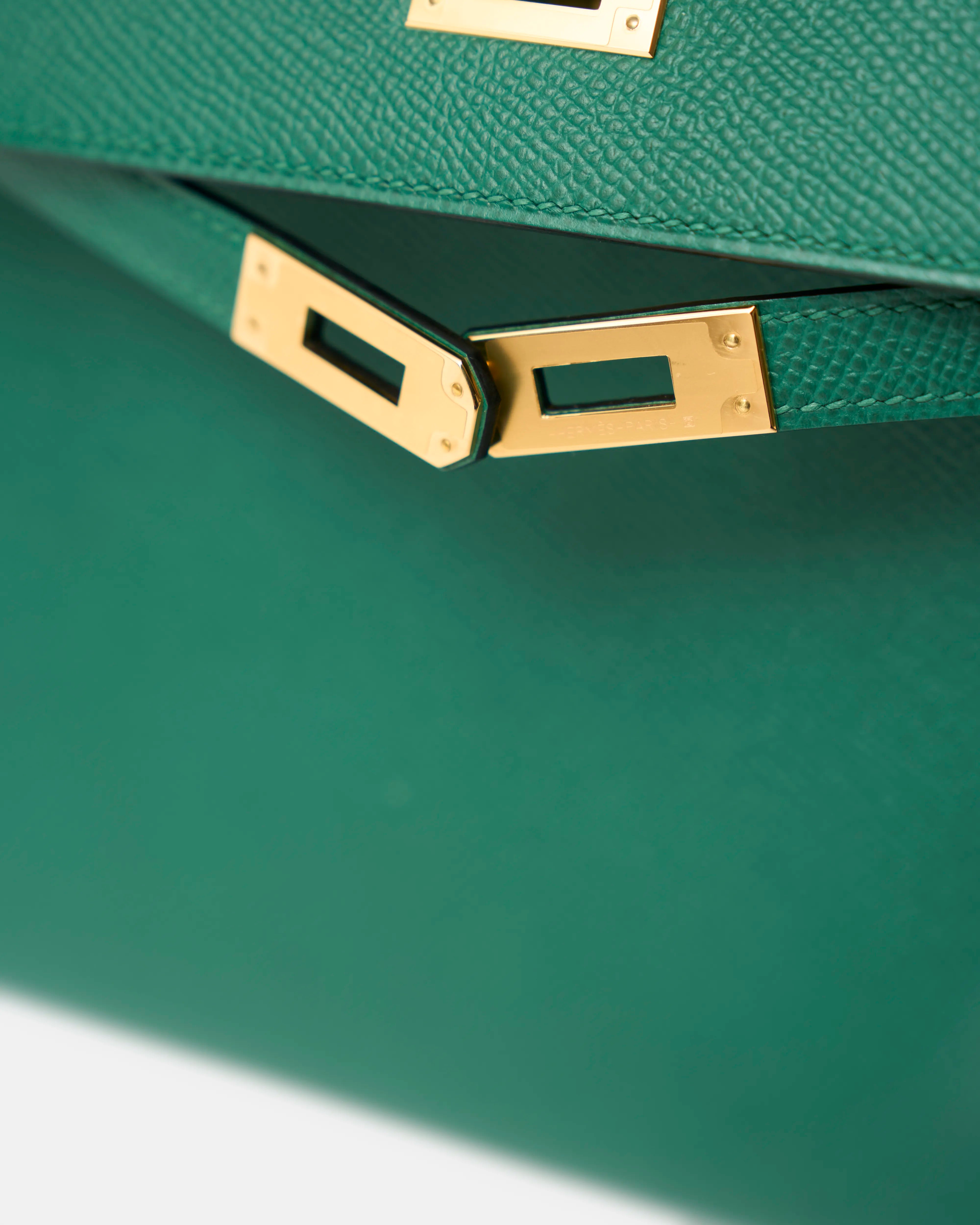 Hermès Mini Kelly 20 Malachite Epsom GHW