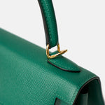 Hermès Mini Kelly 20 Malachite Epsom GHW
