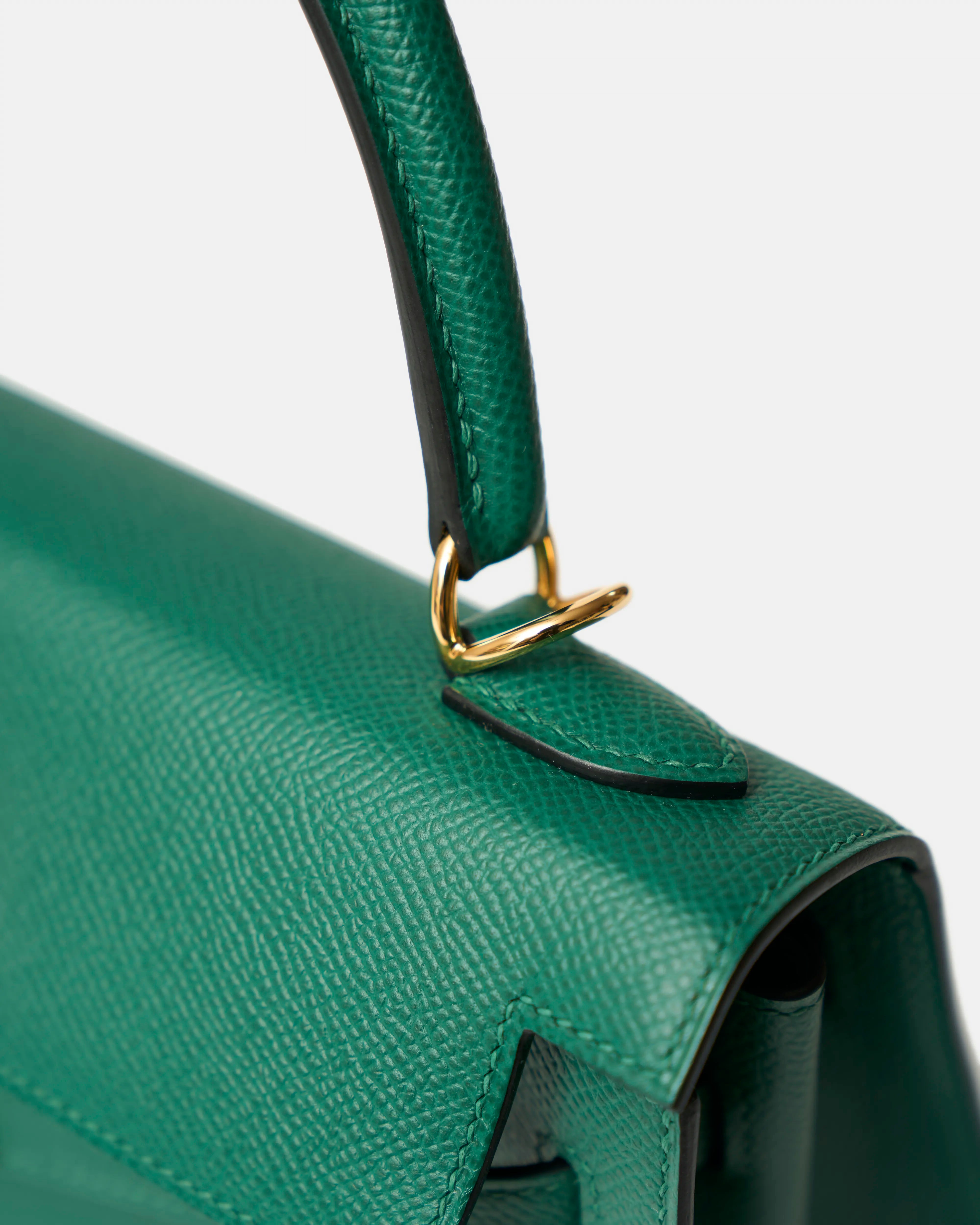 Hermès Mini Kelly 20 Malachite Epsom GHW