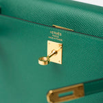 Hermès Mini Kelly 20 Malachite Epsom GHW
