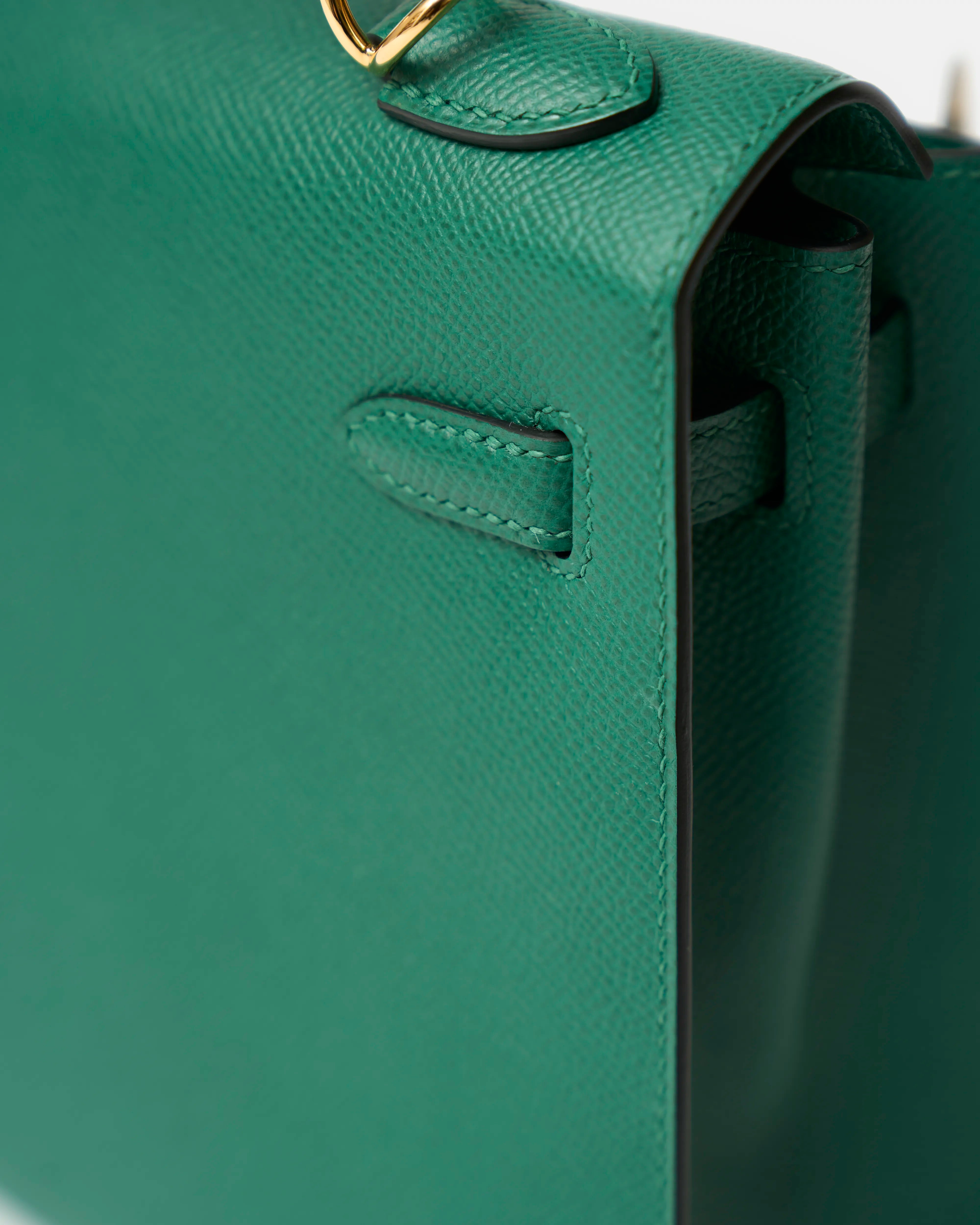 Hermès Mini Kelly 20 Malachite Epsom GHW