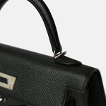Hermès Mini Kelly 20 Black Epsom PHW