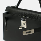 Hermès Mini Kelly 20 Black Epsom PHW