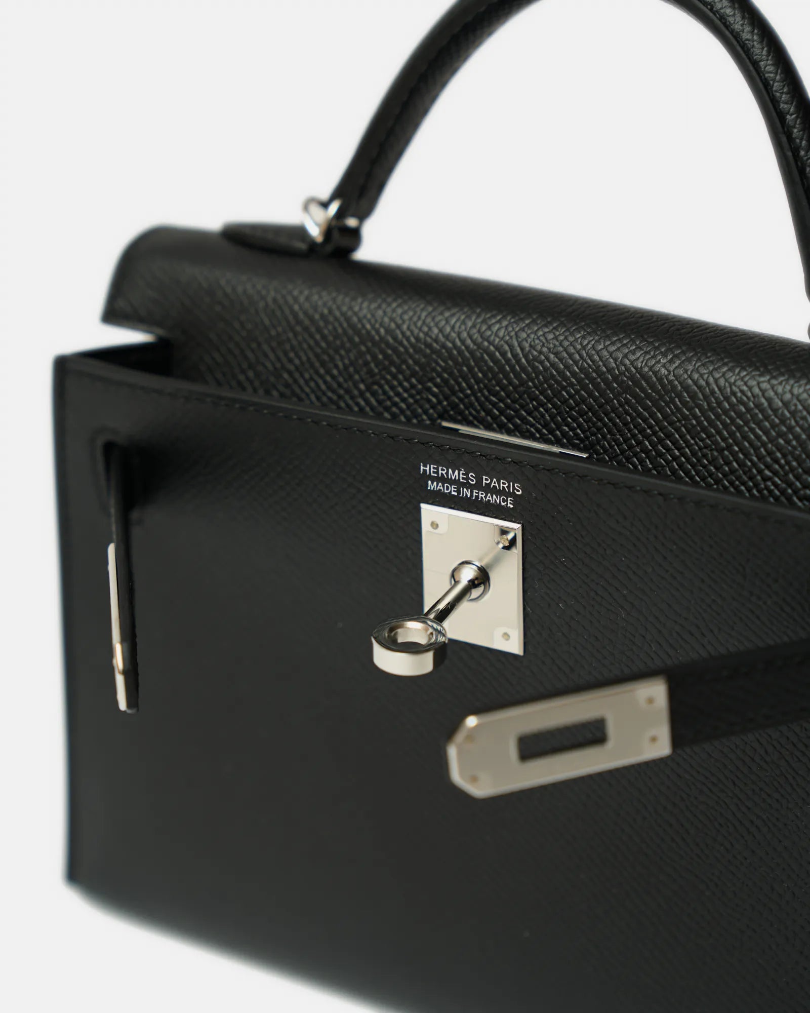 Hermès Mini Kelly 20 Black Epsom PHW