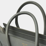 Celine Grey Mini Luggage Handbag